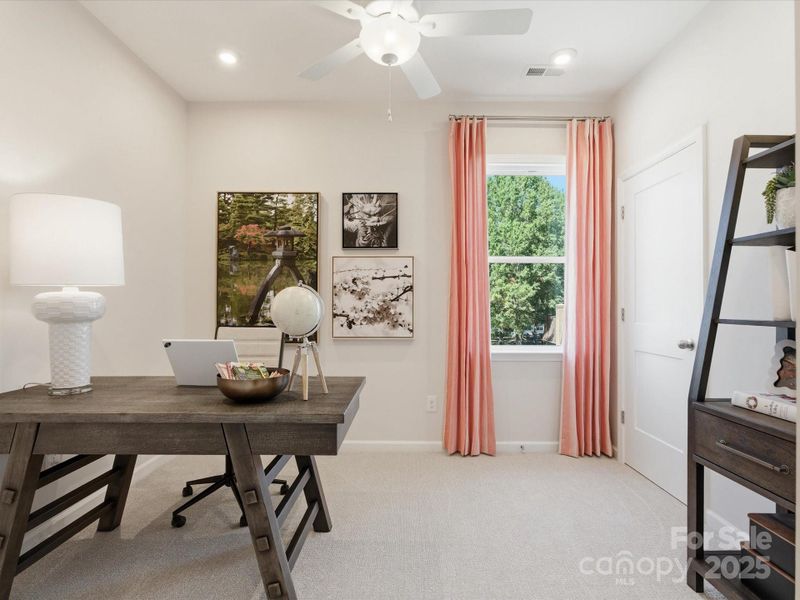 Bedroom 3 or Home Office. *Model Photos | Actual Finishes, Structural Selections, and Orientation May Vary.