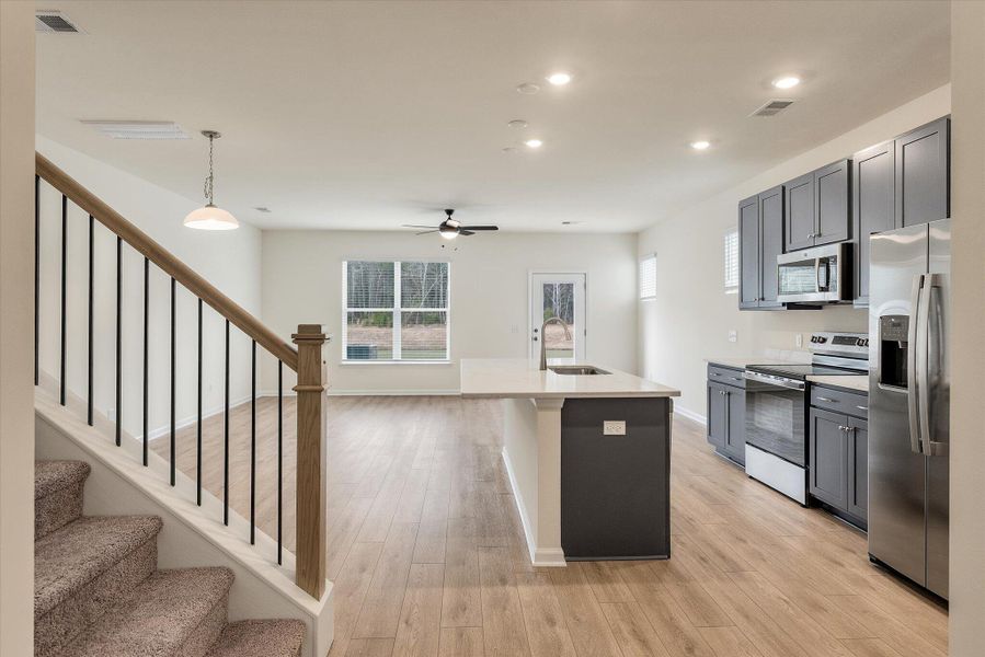 Furnished interior view inside a new home in The Landings at Montague, Goose Creek (Image 13).