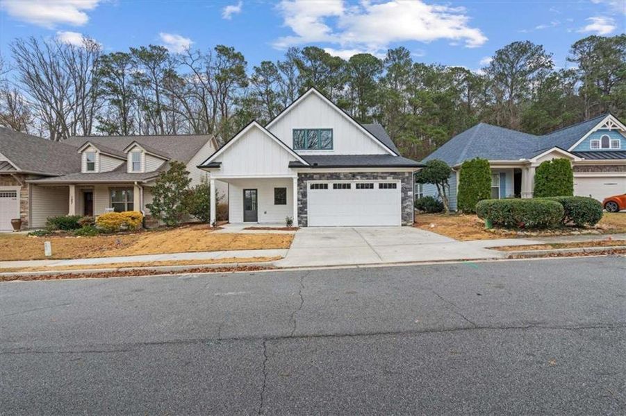 Front exterior of a new home in , Carrollton, GA, highlighting curb appeal (Image 2). Front exterior of a new home in , Carrollton, GA, highlighting curb appeal (Image 2).