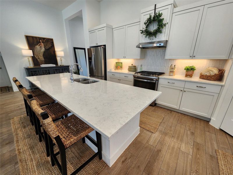 Furnished interior view inside a new home in The Woodlands Hills, Willis (Image 11).