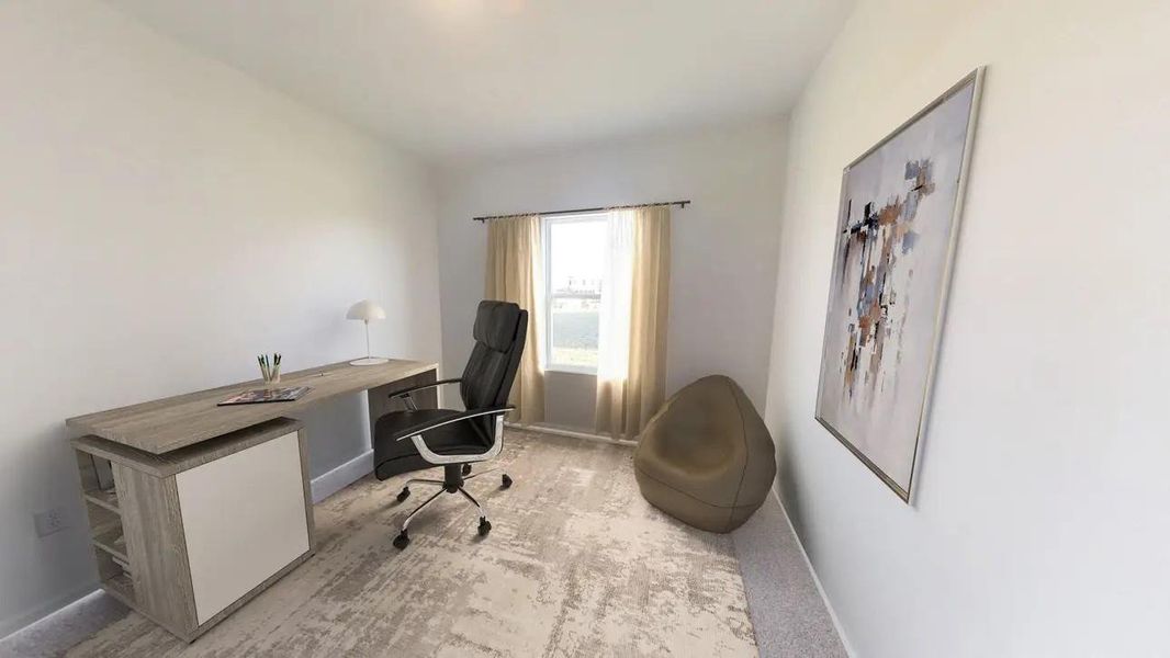 Furnished interior view inside a new home in Royal Pines, Porter (Image 4).