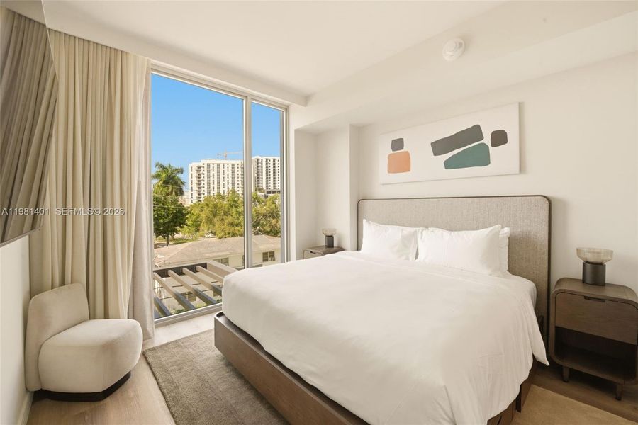 Furnished interior view inside a new home in , Miami (Image 16).