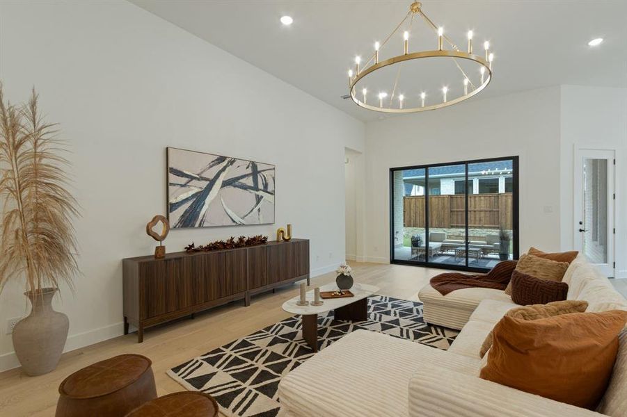 Furnished interior view inside a new home in , Prosper (Image 12). Furnished interior view inside a new home in , Prosper (Image 12).