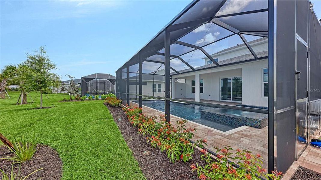 Exterior details and patio area of a home in Gracewater at Sarasota, Sarasota (Image 33). Exterior details and patio area of a home in Gracewater at Sarasota, Sarasota (Image 33).