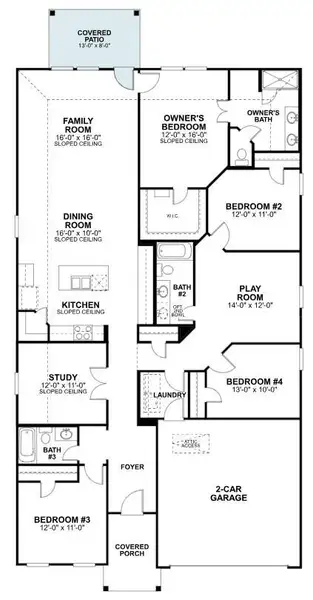 2D floor plan layout of this home in Willow Springs, Buda, TX (Image 3). 2D floor plan layout of this home in Willow Springs, Buda, TX (Image 3).