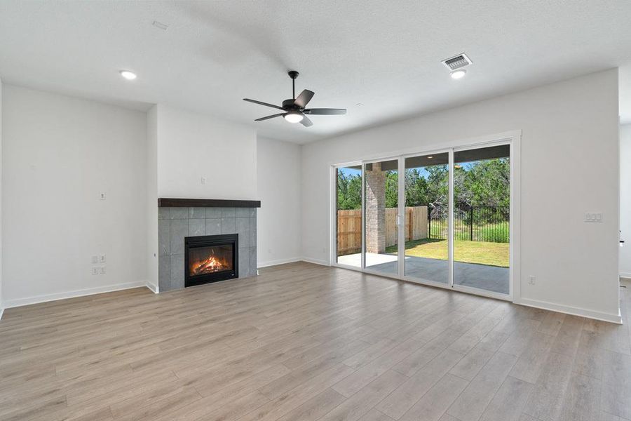 Spacious, unfurnished interior of a new home in Capitol Collection at Lariat, Liberty Hill (Image 33). Spacious, unfurnished interior of a new home in Capitol Collection at Lariat, Liberty Hill (Image 33).