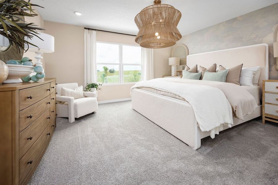Representative furnished interior of a home built from the Cape by Risewell Homes in Marion Ridge, Haines City (Image 15).