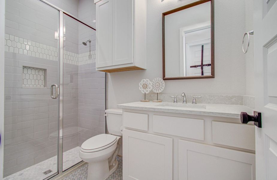 Furnished interior view inside a new home in , Manvel (Image 38).