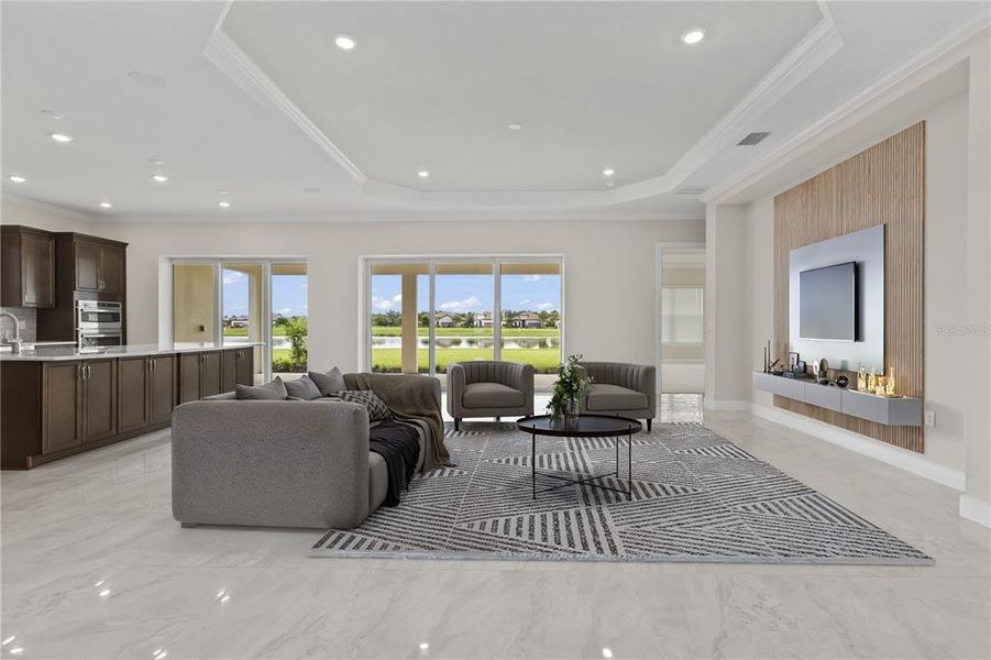 Furnished interior view inside a new home in , Sarasota (Image 9).