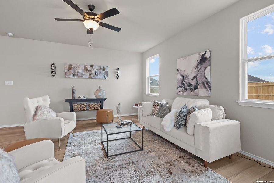 Furnished interior view inside a new home in Hannah Heights, Seguin (Image 12).