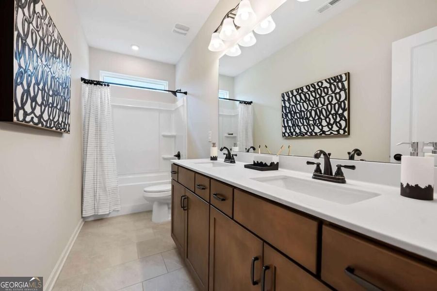 Furnished interior view inside a new home in Cobblestone Crossing Commons, Byron (Image 26).