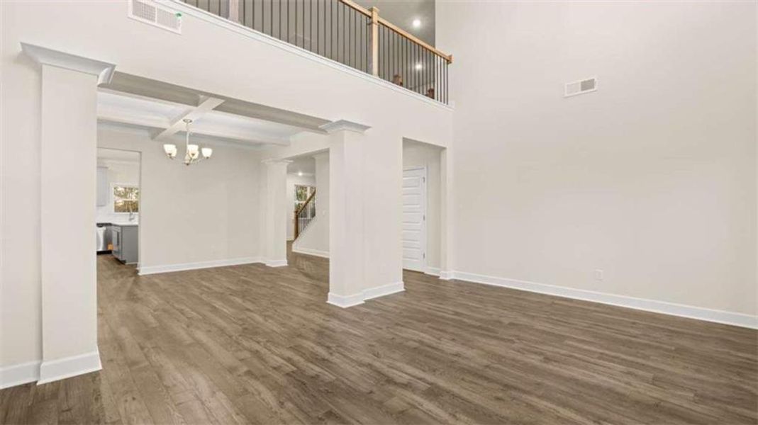 Spacious, unfurnished interior of a new home in Heritage Pointe, Senoia (Image 14). Spacious, unfurnished interior of a new home in Heritage Pointe, Senoia (Image 14).