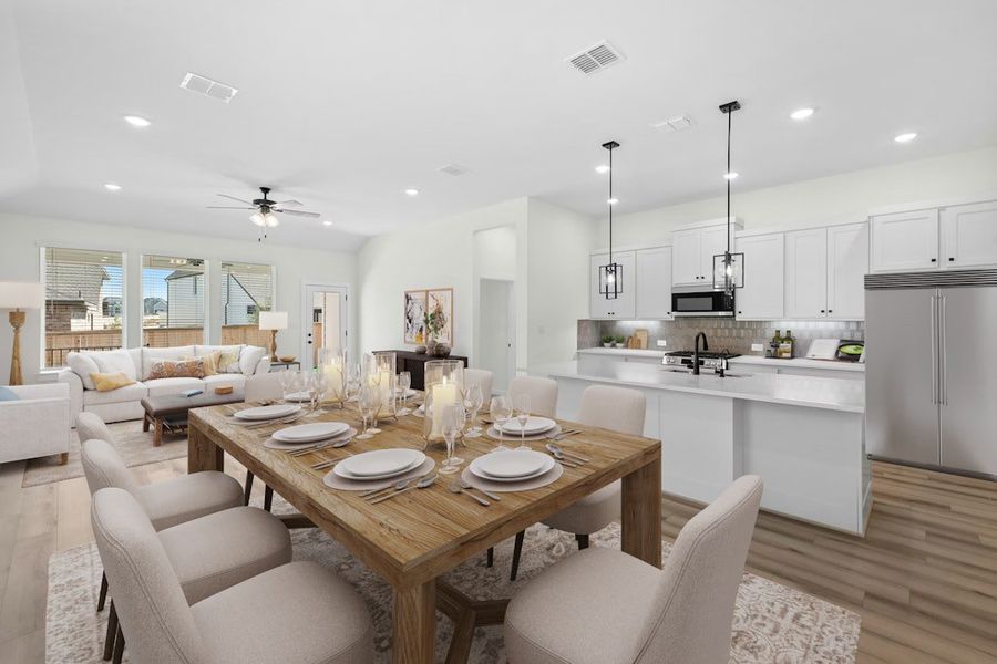 Furnished interior view inside a new home in Mayfair, New Braunfels (Image 5).