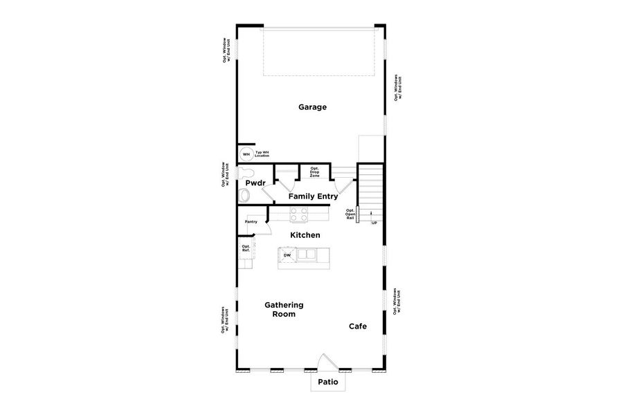 2D floor plan layout for the Mitchell by DRB Homes in Avery Landing, McDonough, GA (Image 2). 2D floor plan layout for the Mitchell by DRB Homes in Avery Landing, McDonough, GA (Image 2).