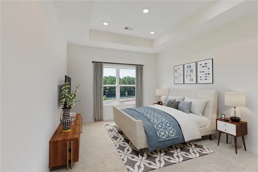 Furnished interior view inside a new home in , Calhoun (Image 6).