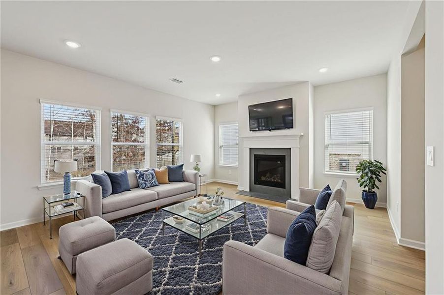 Furnished interior view inside a new home in Harmony Manor, Fairburn (Image 11).