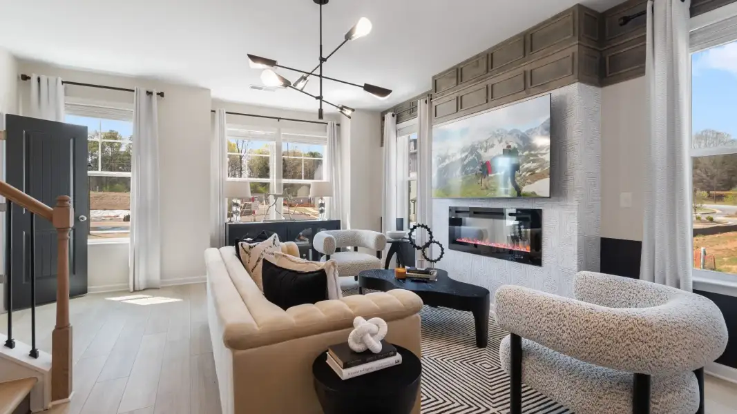 Furnished interior view inside a new home in Daybreak, Newnan (Image 17).