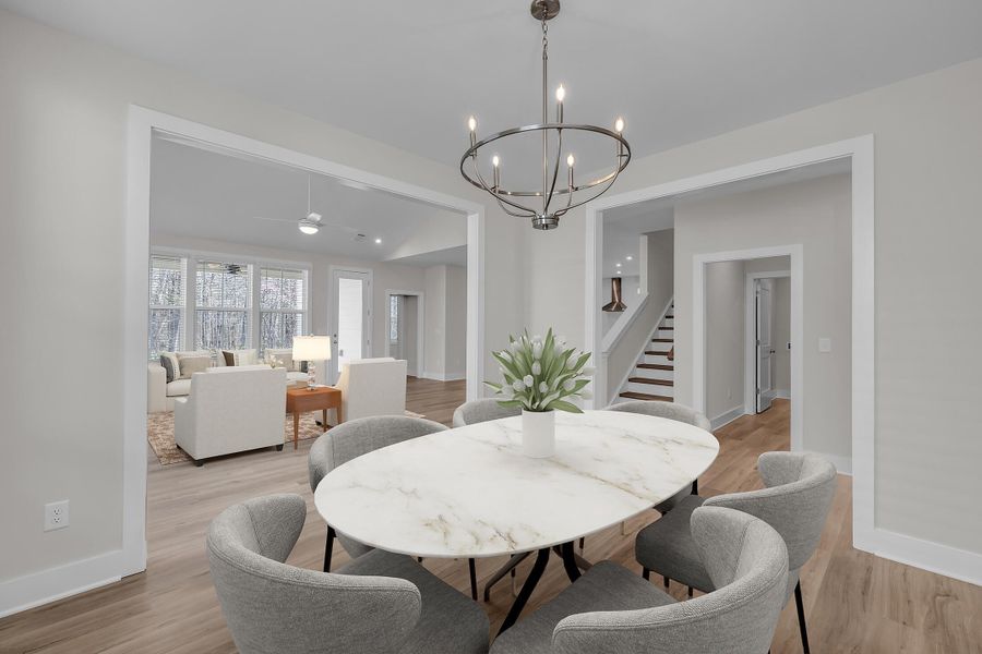 Furnished interior view inside a new home in Social Circle, Chattanooga (Image 9).