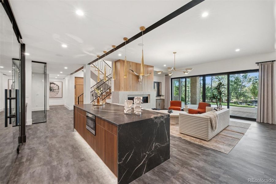 Furnished interior view inside a new home in , Monument (Image 7).