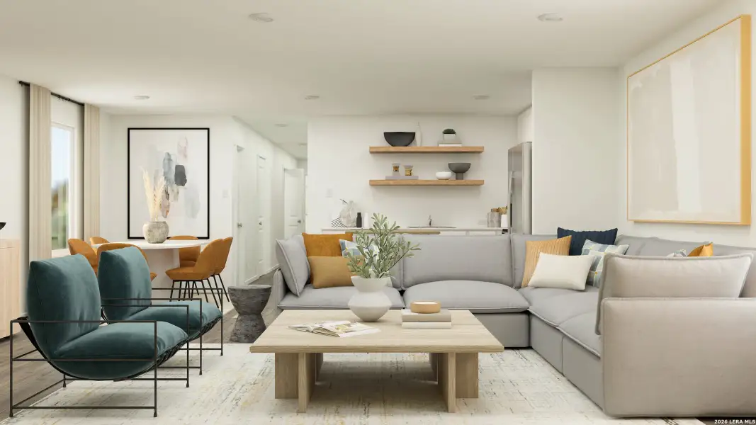 Furnished interior view inside a new home in Espada, San Antonio (Image 5).