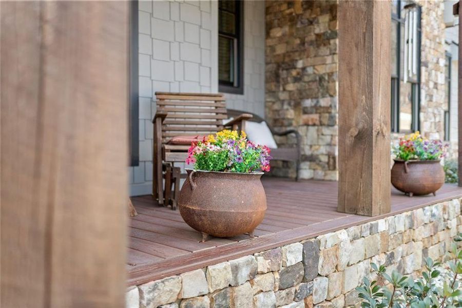 Exterior details and patio area of a home in , Cleveland (Image 29).