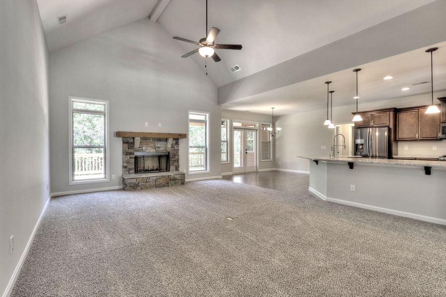 Representative unfurnished interior of a home built from the The Huntleigh by Bamford and Company in Rowland Springs, Cartersville (Image 33).