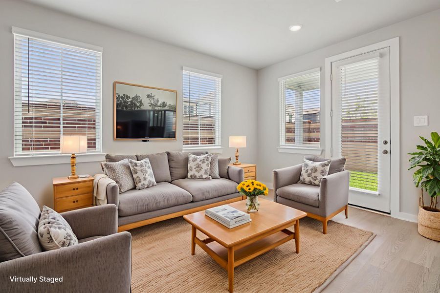 Furnished interior view inside a new home in Pinewood Trails - City Series, Atascocita (Image 8).