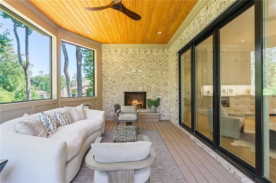Exterior details and patio area of a home in , Atlanta (Image 29). Exterior details and patio area of a home in , Atlanta (Image 29).