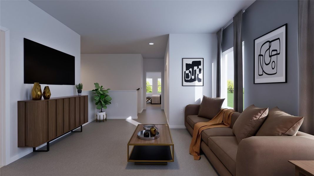 Furnished interior view inside a new home in Sierra Vista, Rosharon (Image 9). Furnished interior view inside a new home in Sierra Vista, Rosharon (Image 9).