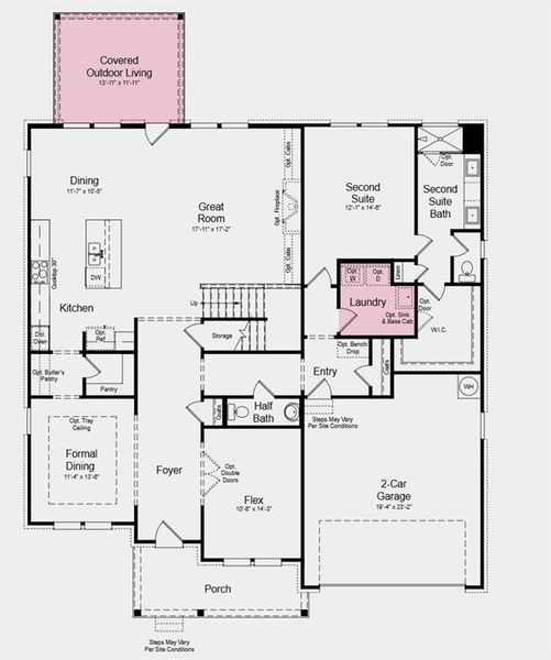 2D floor plan layout of this home in Reserve at Hickory Walk, Kennesaw, GA (Image 2). 2D floor plan layout of this home in Reserve at Hickory Walk, Kennesaw, GA (Image 2).