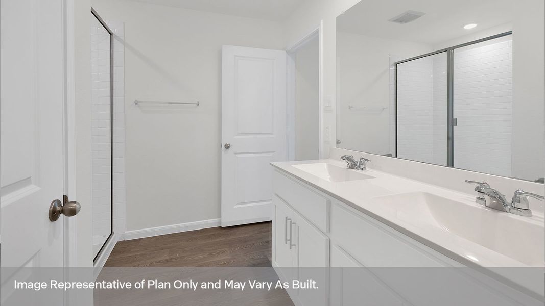 Furnished interior view inside a new home in Trace, San Marcos (Image 10).