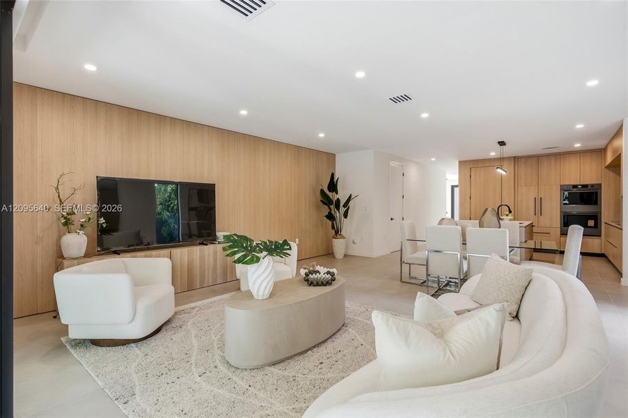Furnished interior view inside a new home in , Miami (Image 17).