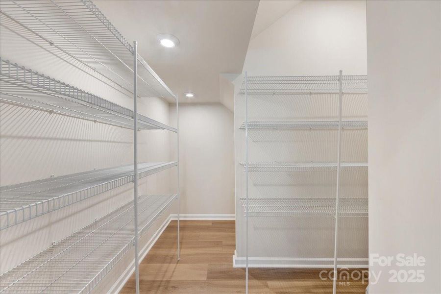 Huge Walk-In Pantry with Loads of Storage Space.