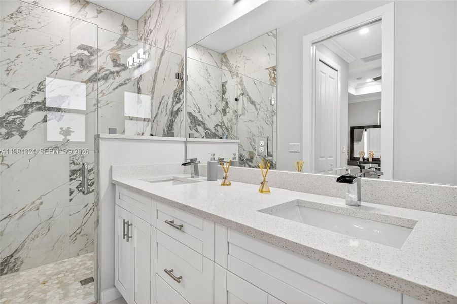 Furnished interior view inside a new home in , Naples (Image 17).