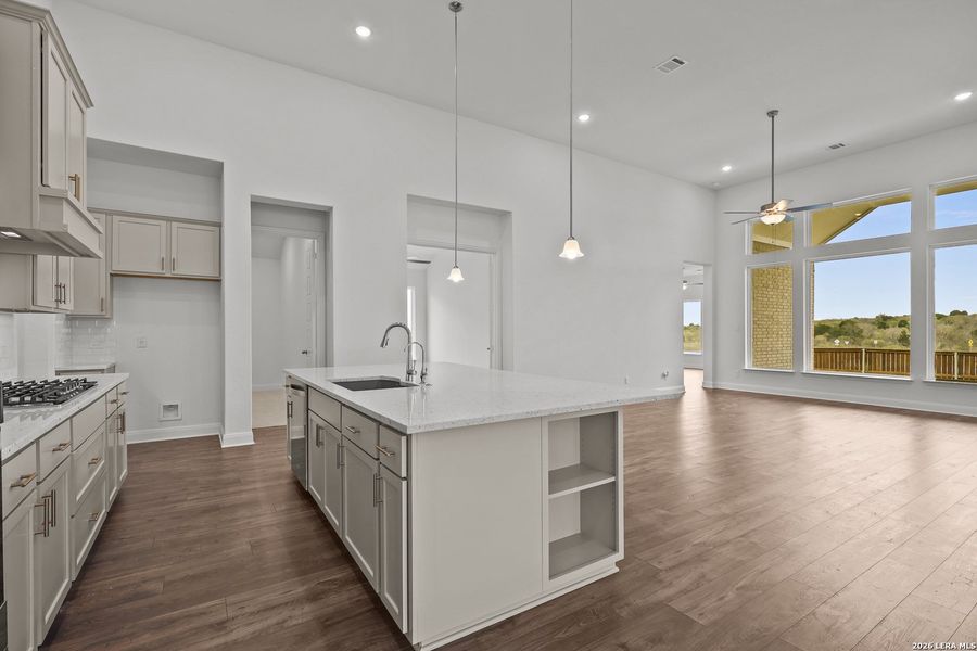 Furnished interior view inside a new home in Homestead, Schertz (Image 11). Furnished interior view inside a new home in Homestead, Schertz (Image 11).