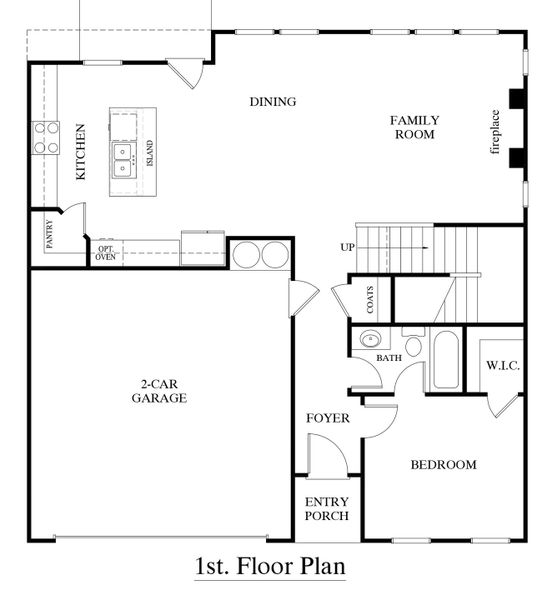 2D floor plan layout for the Amherst by Crawford Creek Communities in Red Bird Manor, Jefferson, GA (Image 6).