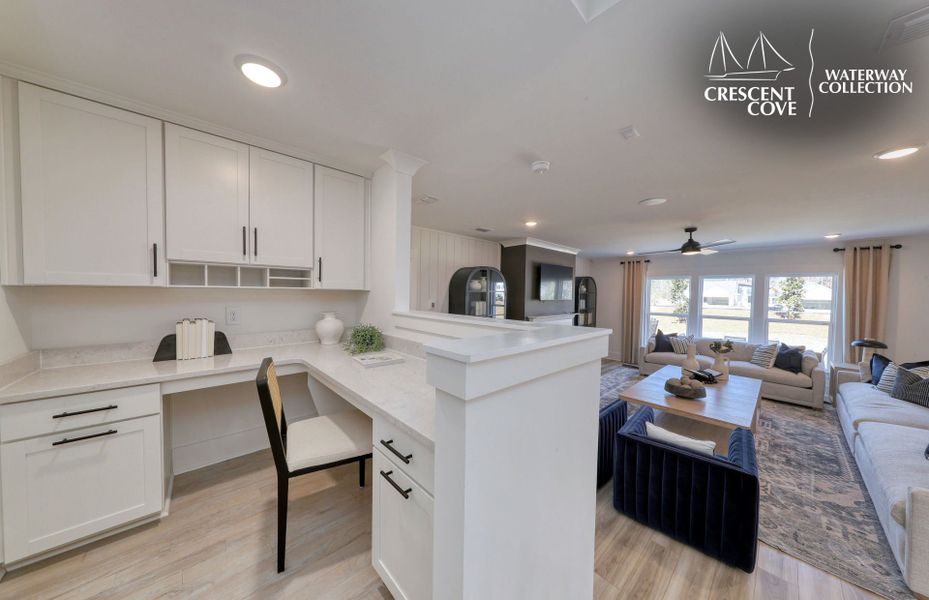 Representative furnished interior of a home built from the Vanderbilt - Waterway Collection by Pulte Homes in Crescent Cove, Myrtle Beach (Image 24).
