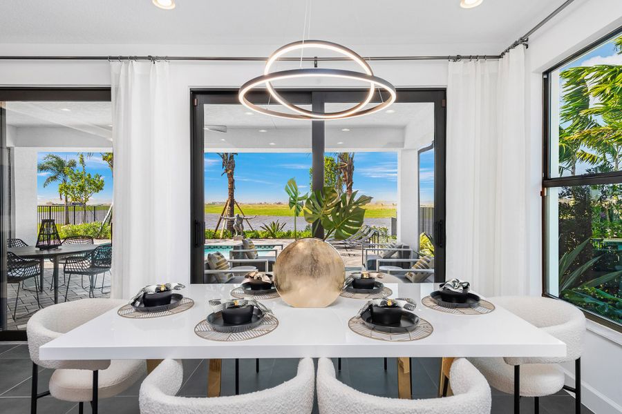 Representative furnished interior of a home built from the Palazzo by GL Homes in Valencia Parc at Riverland, Port St. Lucie (Image 14).