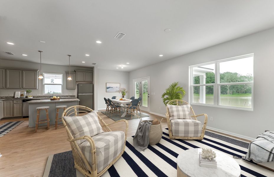 Open first floor plan