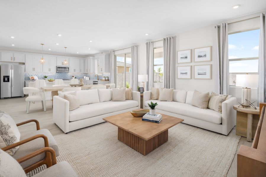 Representative furnished interior of a home built from the Pantano by Beazer Homes in Montana Vista - Highland, Buckeye (Image 7).