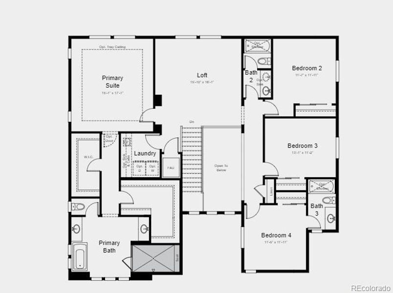 Structural options include: 8' x 12' sliding glass door, modern 42" fireplace at gathering room, 8' doors at second level, owner's bath configuration 5, covered outdoor living , 9' walk out unfinished basement, and gas line rough in.