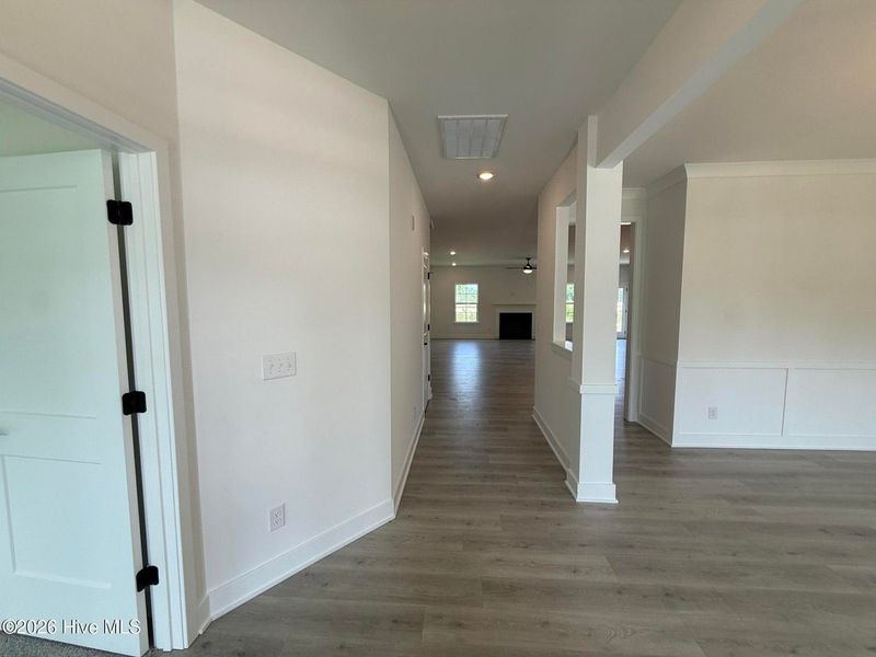 Spacious, unfurnished interior of a new home in Wood Creek Landing, Leland (Image 15). Spacious, unfurnished interior of a new home in Wood Creek Landing, Leland (Image 15).