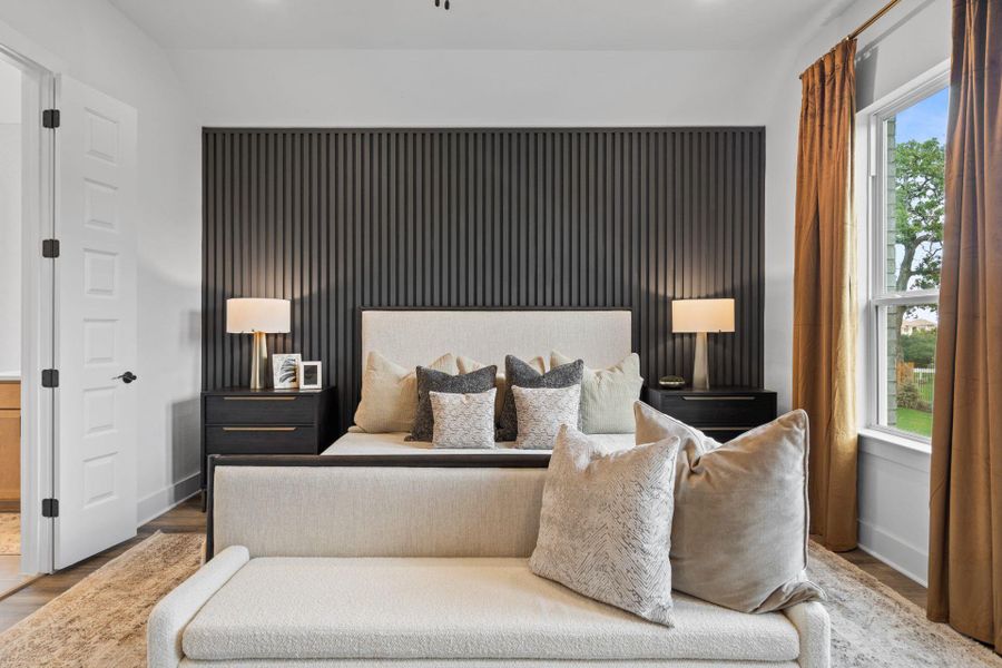 Primary Bedroom with elevated ceiling