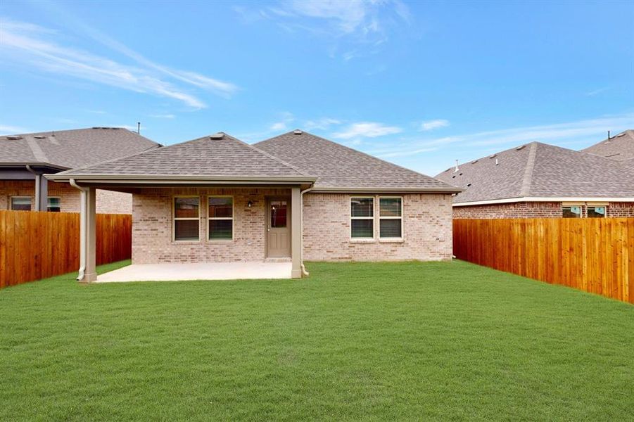 Front exterior of a new home in Forest Park, Princeton, TX, highlighting curb appeal (Image 17). Front exterior of a new home in Forest Park, Princeton, TX, highlighting curb appeal (Image 17).
