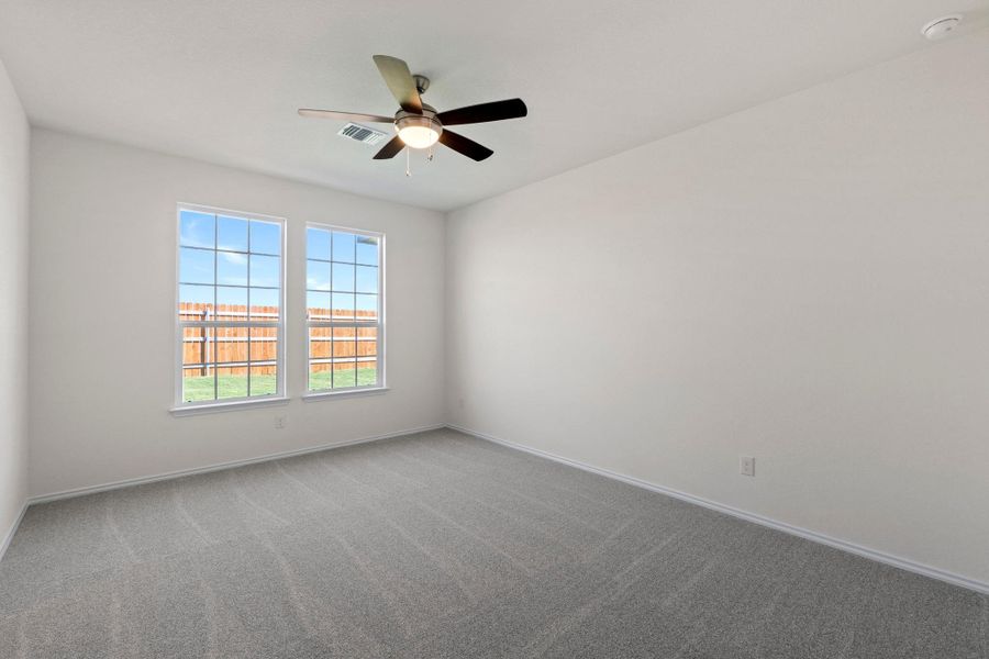 Spacious, unfurnished interior of a new home in Salerno - Heritage Collection, Round Rock (Image 19). Spacious, unfurnished interior of a new home in Salerno - Heritage Collection, Round Rock (Image 19).