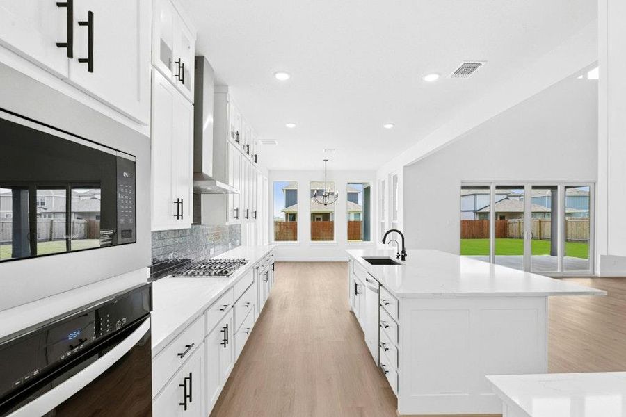 Furnished interior view inside a new home in Santa Rita Ranch, Liberty Hill (Image 8).