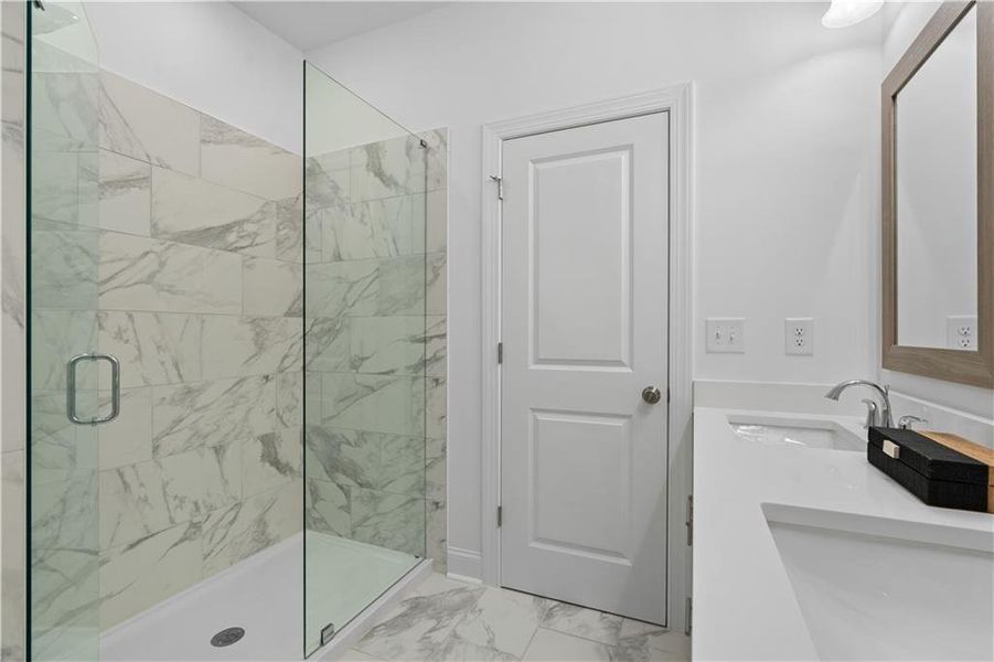 Furnished interior view inside a new home in Brookside Reserve, Alpharetta (Image 18).