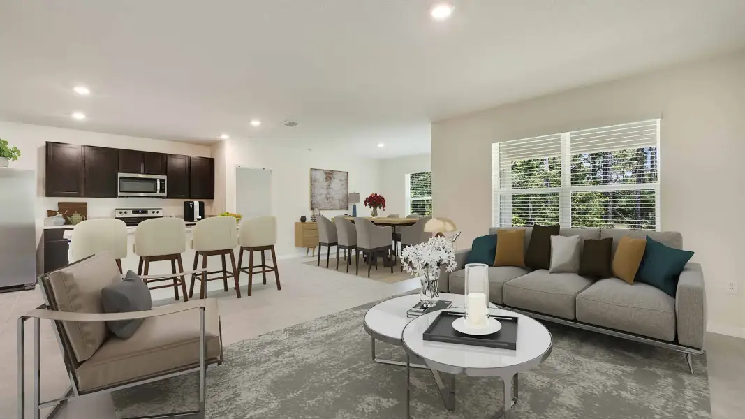 Representative furnished interior of a home built from the Aria by D.R. Horton in Riverside Terrace, Temple Terrace (Image 6).
