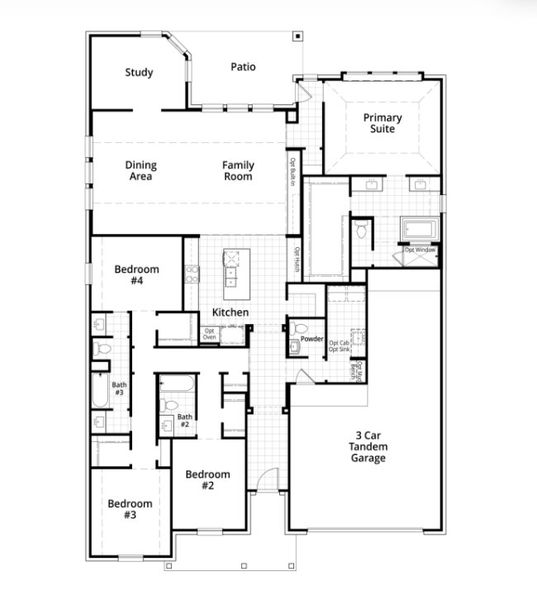 2D floor plan layout for the Appleton Plan by Highland Homes in Mont Blanc, Schertz, TX (Image 5). 2D floor plan layout for the Appleton Plan by Highland Homes in Mont Blanc, Schertz, TX (Image 5).