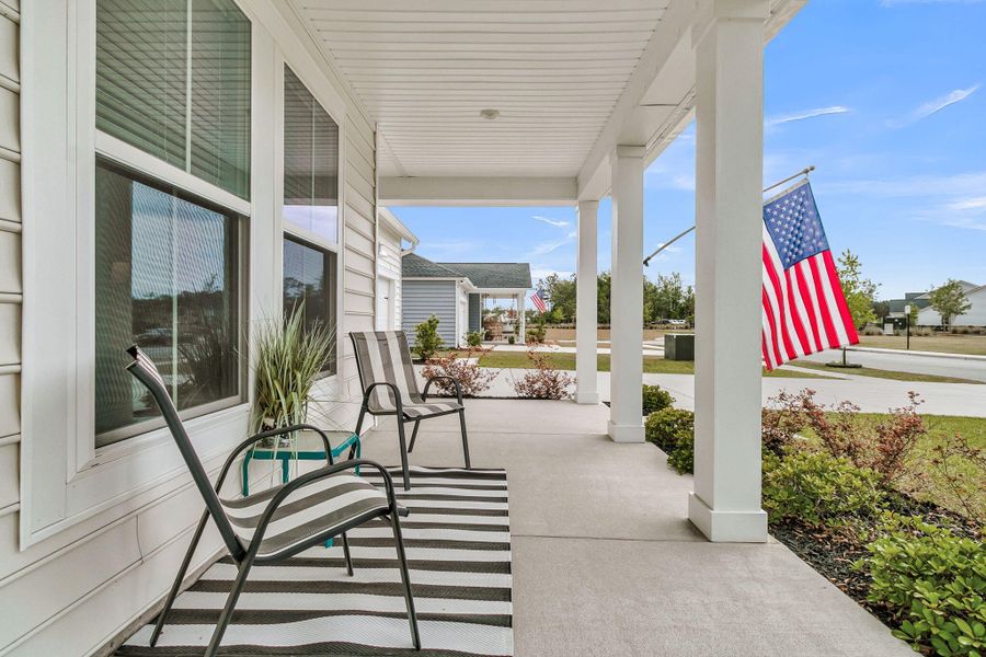 Exterior details and patio area of a home in Heron's Walk at Summers Corner, Summerville (Image 32).